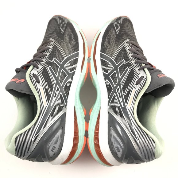 Asics Gel Nimbus 19 Womens Carbon White Flash Coral Running Shoes Size US 9 AA. - Picture 7 of 10